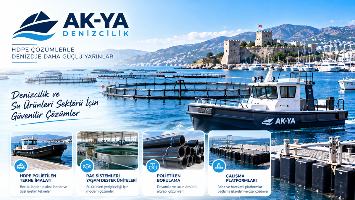 AK-YA Denizcilik: HDPE Polietilen Teknelerden RAS Sistemlerine Denizcilik Çözümleri
